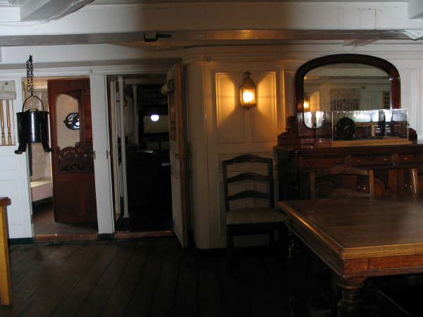 Ward Room, and Captain's Quarters